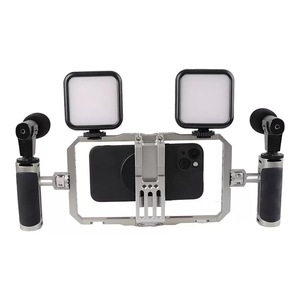 Universal Phone Cage Smartphone Video Rig <strong>Kit</strong> with Handles Handheld <strong>Filmmaking</strong> Vlogging Case Stabilizer for Videomaker - Product Image 1