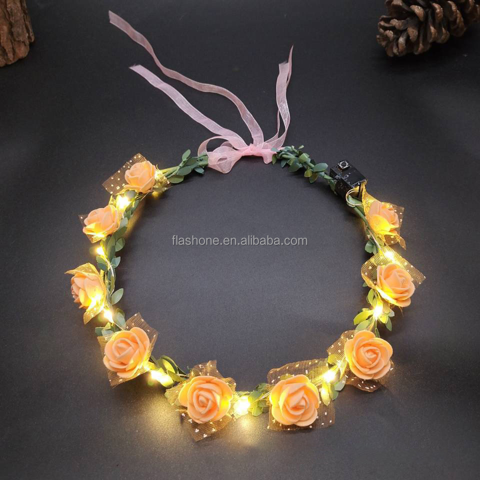 9 flower orange yellow warm white lamp