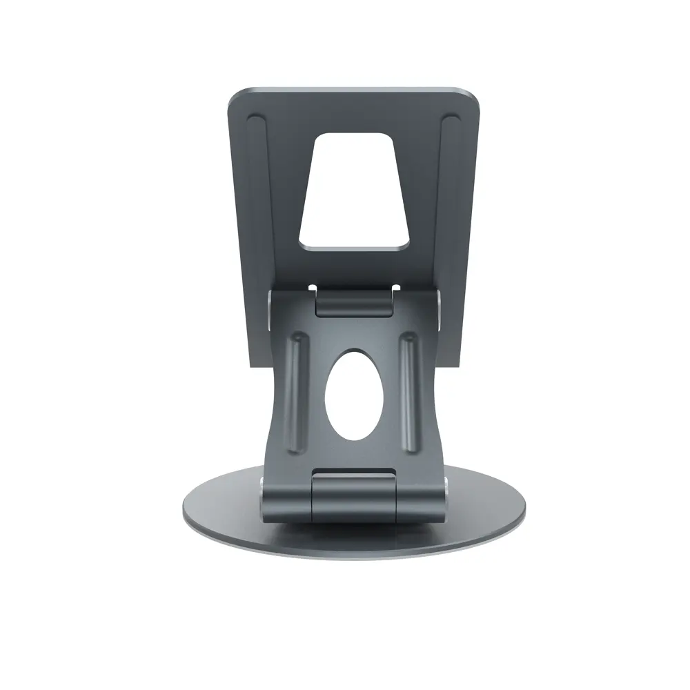 Portátil Anti Shake Dobrável Desktop Liga De Alumínio Cell Phone Tablet Stand 360 Rotating ajustável Mobile Phone Holder