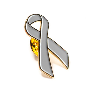 Op Maat Gemaakte Groene Metalen Kruislint Broche Reversspeld Badge Hard Email Geestelijke Gezondheid Pinnen - Product Image 3