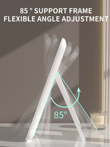 新品可定做带LOGO方形桌面3色光充电LED化妆镜 - Product Image 3
