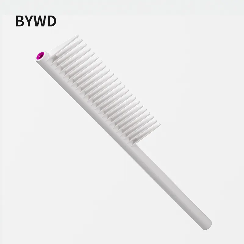 BYWD individuelles Logo professioneller Salon-Haarkamm Barbier Pflege Schwanzkamm nach Kamm