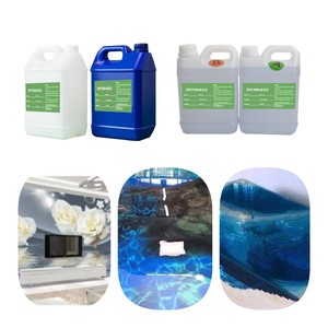 自流平3毫米环氧地板固体环氧树脂实验室地板处理价格透明3d环氧地板 - Product Image 3