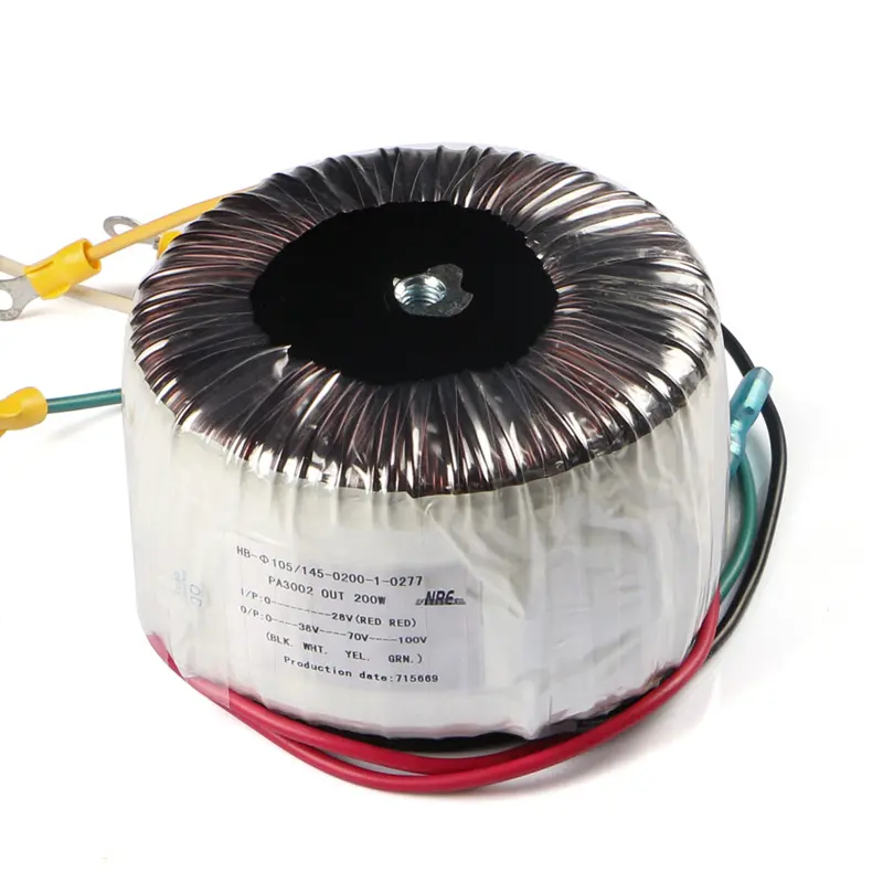 Bobinado de alambre de cobre Transformador toroidal de 180W Amplificadores de audio Transformador de red