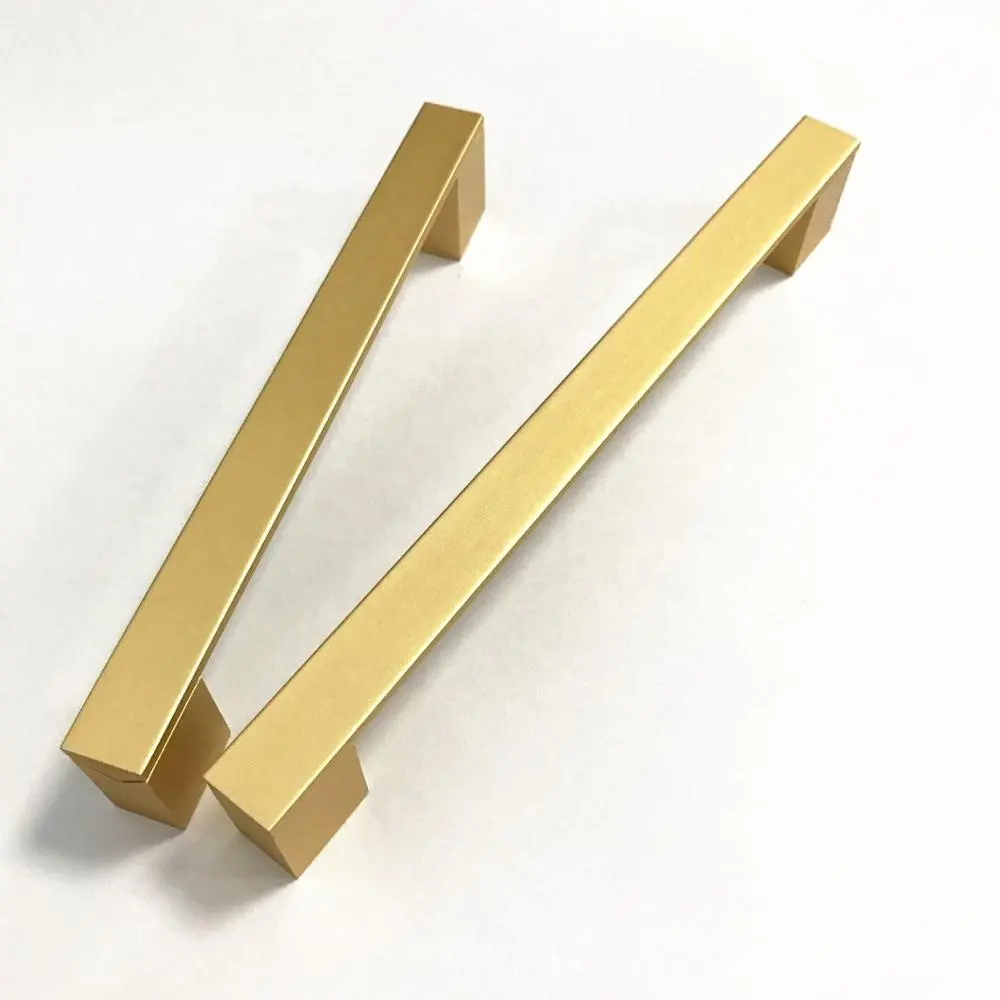 Brass Furniture Gold Brushed Accessories Handle Drawer Knobs