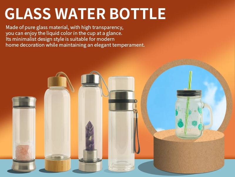 Bouteille d'eau en verre