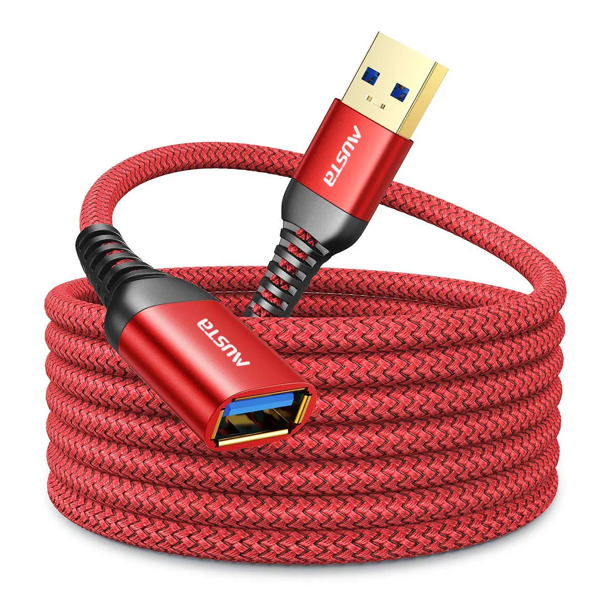 Factory Aluminum alloy usb 3.0 extension cable male to female Data Transfer usb extension cable 3.0 nylon usb extension cable