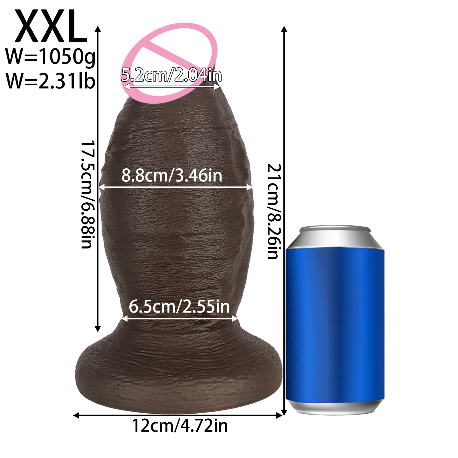 Marron foncé XXL