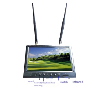 9英寸5.8G FPV显示器液晶屏800x480 20Hz-20Khz立体声双接收器，用于遥控FPV无人机四轴飞行器 - Product Image 4