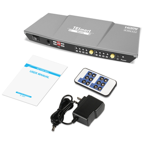 TESmart 4x2 4K 60hz HDMI矩阵切换器，带音频提取左/右辅助音频输出视频开关分离器 - Product Image 6