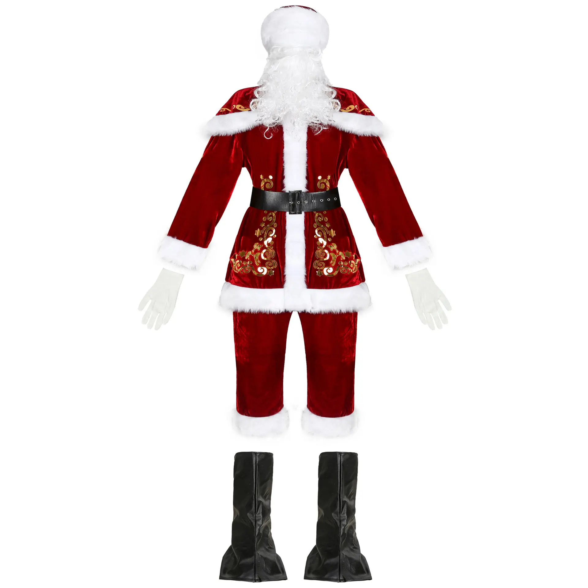 M-xxxxl abiti di Babbo Natale vestiti di natale abiti di Babbo Natale da uomo Santa Santa