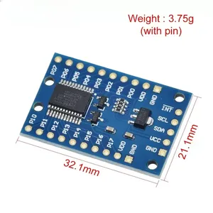 PCF8575 Modul erweiterung E/A-Anschluss Expander-Karte DC2.5-5.5V I2C-Kommunikationssteuerung 16 E/A-Anschlüsse Für Arduino