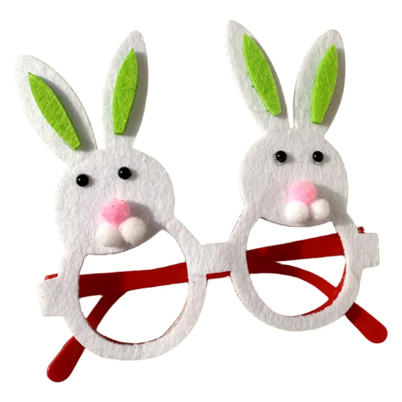 Easter Bunny in feltro di pasqua occhiali da cova Easter Bunny Eye montatura per decorazioni per bambini forniture per feste occhiali