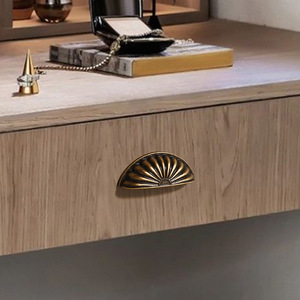 Tay nắm cửa tủ quần áo hợp kim kẽm hiện đại xử lý tủ quần áo ngăn kéo đồ nội thất bằng Đồng màu vàng retro kiểu Mỹ - Product Image 5