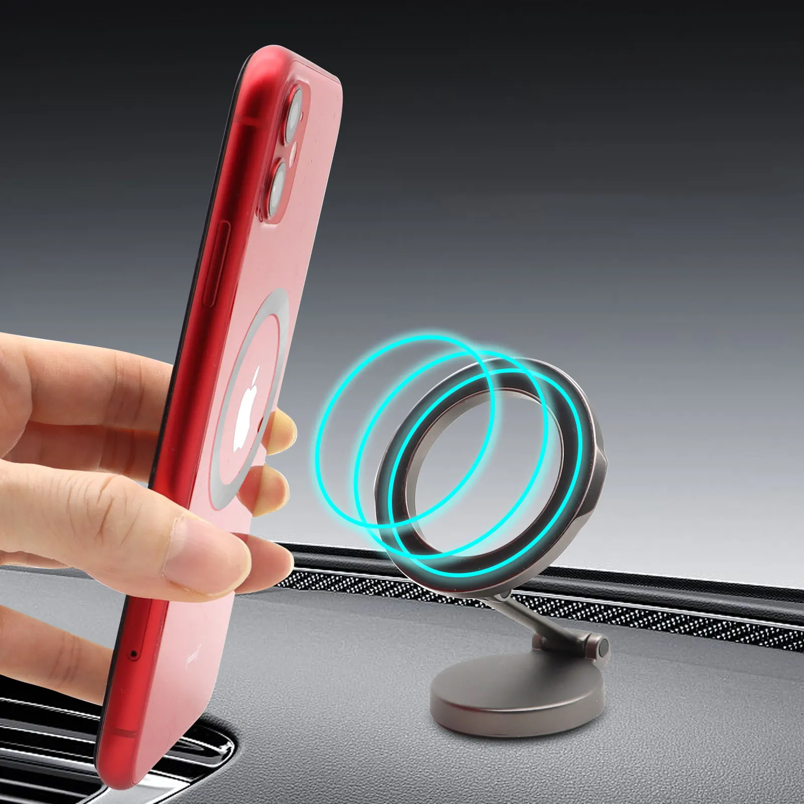 Bastone universale sul supporto del cruscotto porta telefono magnetico per auto, per telefoni cellulari e Mini tablet forte supporto per telefono per auto