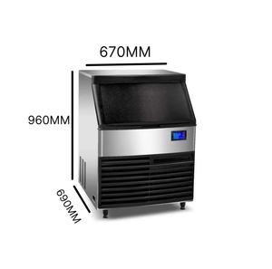 100KG yüksek kapasiteli ticari buz yapım makinesi yapma makinesi blok buz makinesi otomatik buz küpü makinesi - Product Image 1