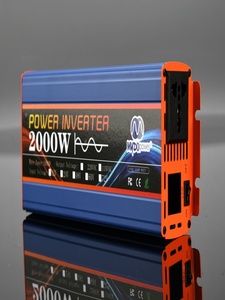 Inversor de corriente portátil 2000W CC a CA Convertidor de voltaje múltiple Voltaje de entrada 12V o 24V y salida 110V o 220V - Product Image 2