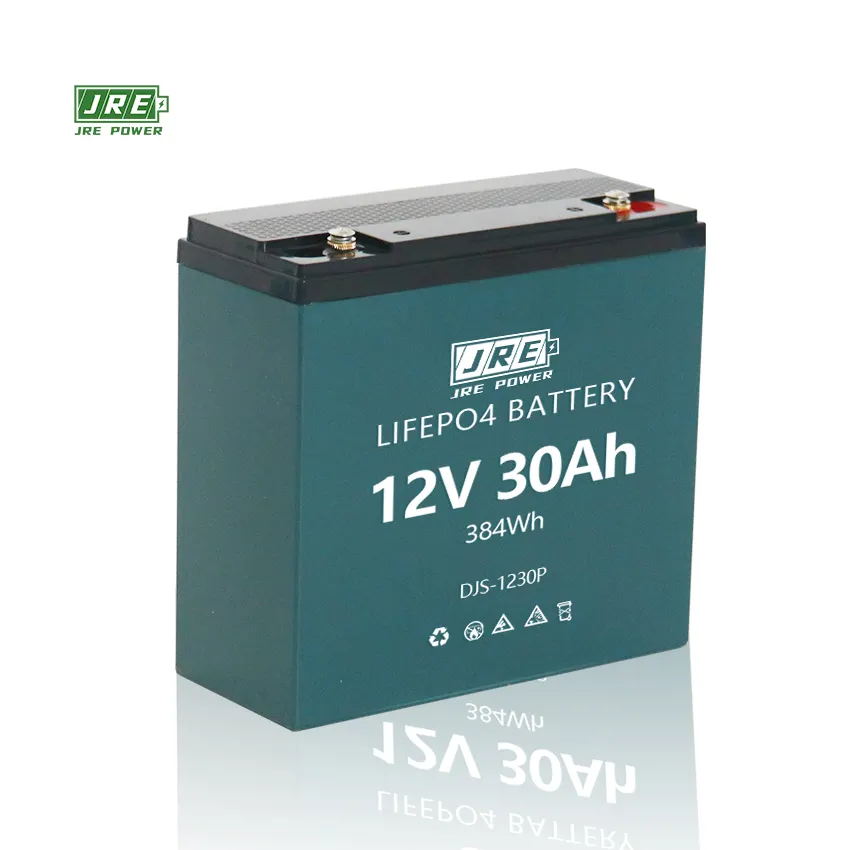 JRE Cost performance 12V 30AH Lifepo4 Battery Pack supports series and parallel electric bicycle power tool 5 years warranty