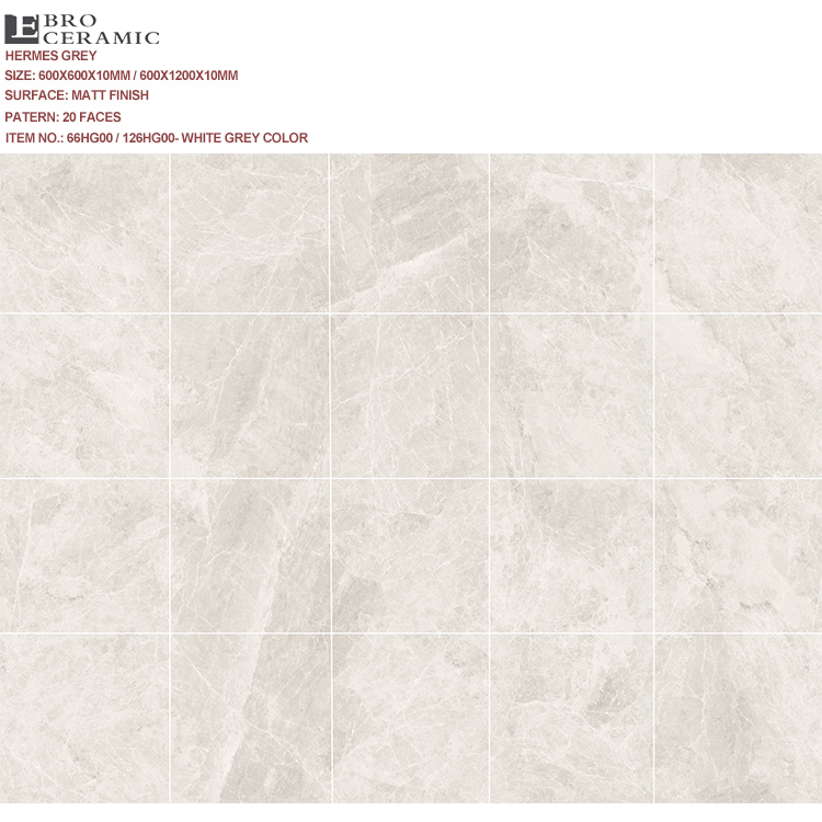 Ebro grey marble look matt surface living room floor tile hot sell high quality rustic tiles and marble floor