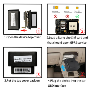 实时精确的全球定位系统车辆跟踪器防盗OBD装置，带迷你4g全球定位系统定位器，适用于汽车和卡车电脑轨道视图 - Product Image 5