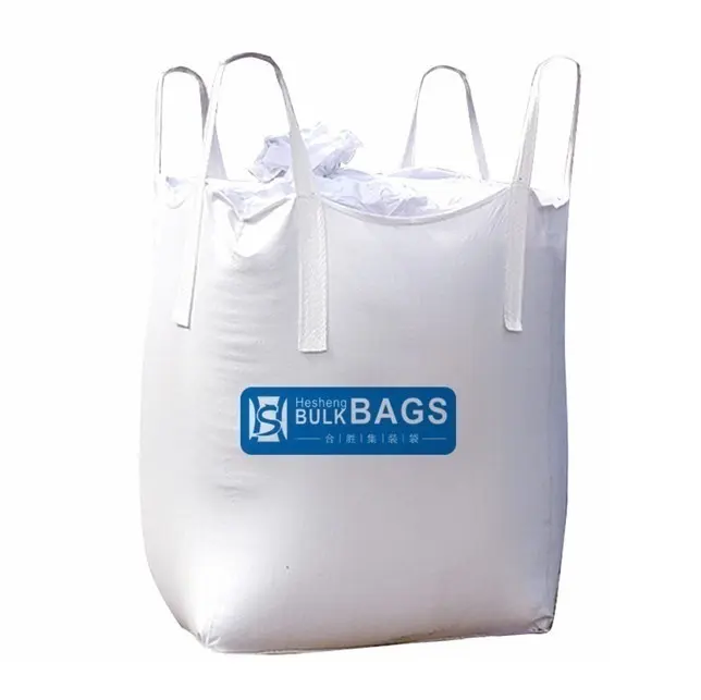 Hesheng pp woven 0.5 ton 1ton 1.5 ton 2ton Construction Waste Garbage FIBC Bag Packing Jumbo Bags big bag