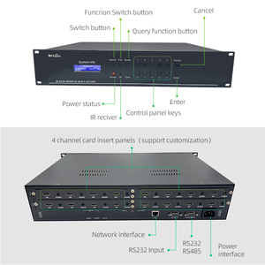 8x8 HDM I Seamless <strong>matrix</strong> Supports 1920*1200 Av Video Wall <strong>Switcher</strong> Controller