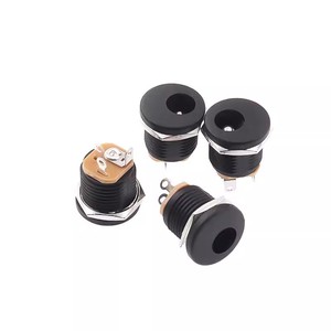 DC-022 5.5x2.1mm 5.5*2.1mmDC güç Jack siyah DC konektör paneli montaj DC022 soket 5.5-2.1 - Product Image 3