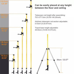 3M Elevated Tripod for Rotary Laser <strong>Level</strong> <strong>Dumpy</strong> <strong>Level</strong> Cross Line Laser - Product Image 4