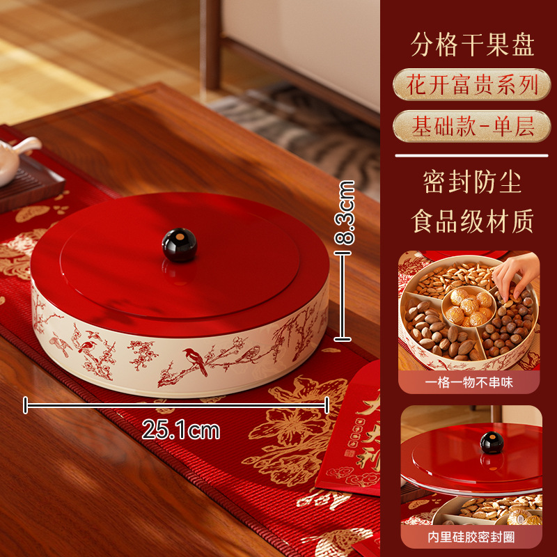 Blooming Flowers and Wealth (Non-Rotating Single Layer) Basic Style