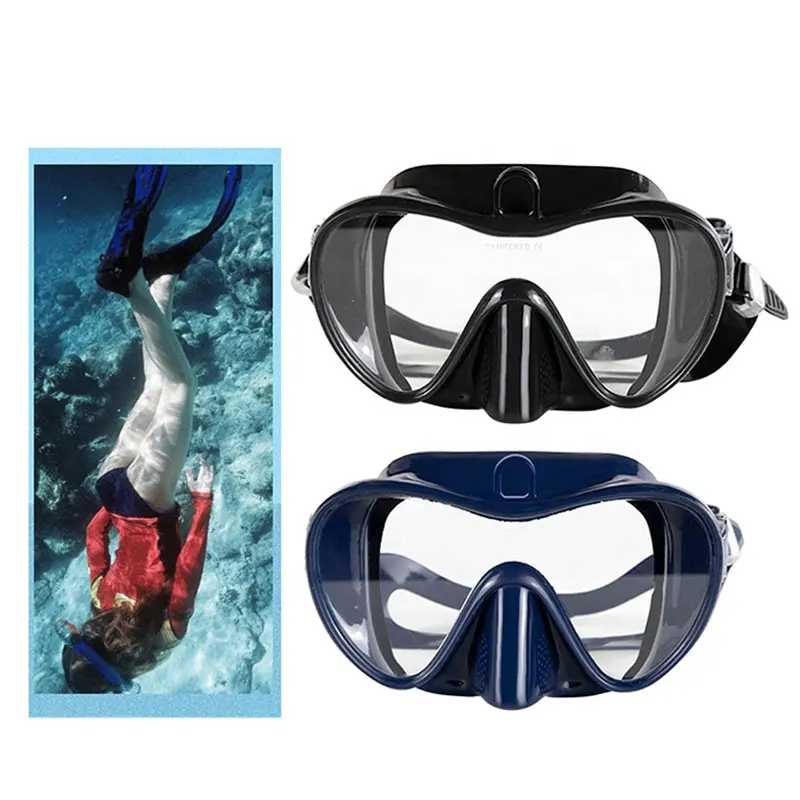 Maschera per apnea Snorkel occhialini per immersioni integrati Kit per immersioni con snorkeling in Silicone snorkeling per immersioni