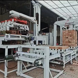 Moderna macchina automatica a blocchi cavi a risparmio di manodopera con palettatura in mattoni e linea di reggette per imballaggi in mattoni di cemento - Product Image 4