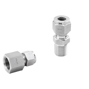 1/16、1/4、1/8、3/8、1/2、1インチ機器、パイプ圧縮継手、圧縮アダプター - Product Image 1