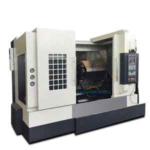 Torno CNC de metal tck600 de China, precio de la máquina, torno cnc de cama inclinada con eje C y - Product Image 1