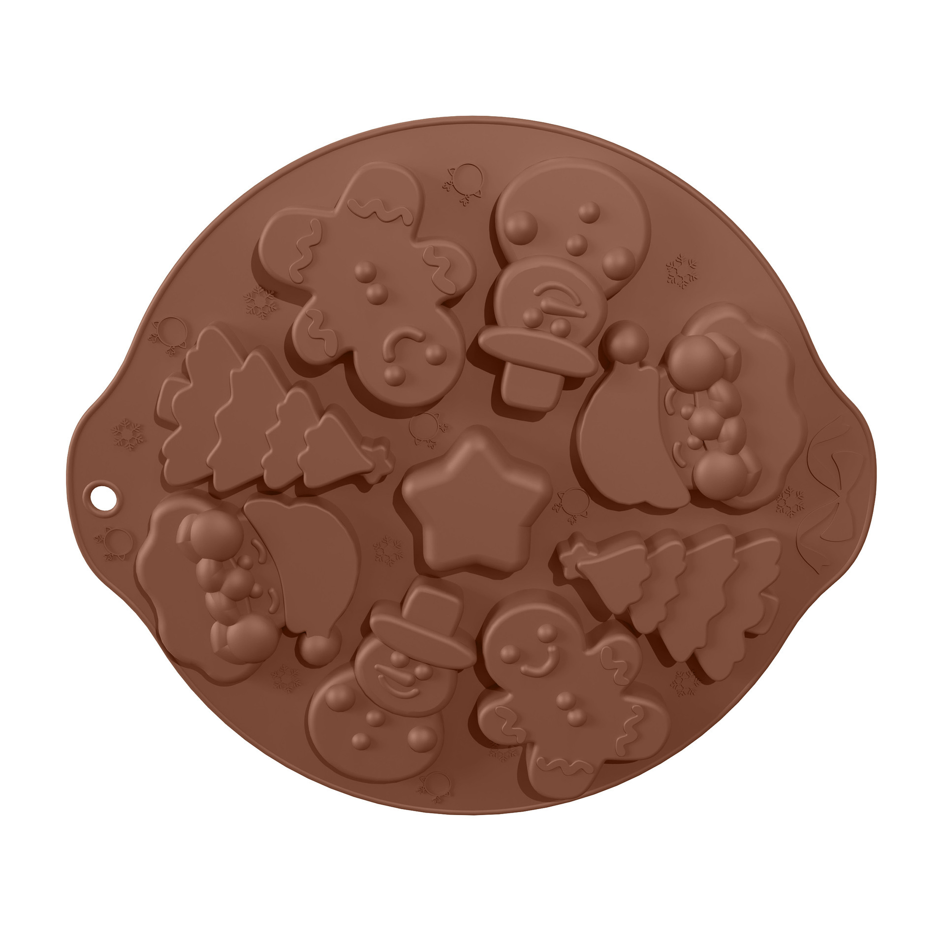 reddish-brown -Christmas edition