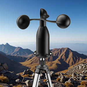 BGT CE RS485 4-20mA 0-5V strumento di misurazione della velocità stazione meteo Arduino anemometro 3 tazza di plastica in metallo sensore di velocità del vento