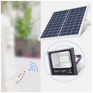 OEM厂家直销100W 200W泛光灯太阳能光伏电池控制工业用户外反射器LED太阳能泛光灯 - Product Image 1
