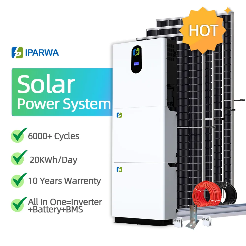 Pv Fotovoltaik Kit Lengkap 1000 Watt 10KW Sistem Panel Surya untuk Sel Pengisi Baterai Surya Kit Sistem Rumah