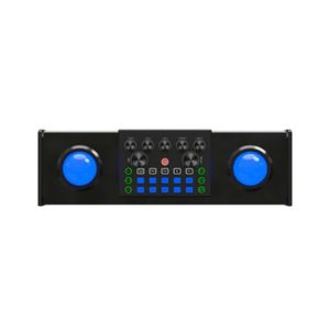 Juego de altavoces multifunción para cine en casa con mezclador de audio Micrófonos duales Tarjeta de sonido Iluminación de fiesta sy168s - Product Image 1