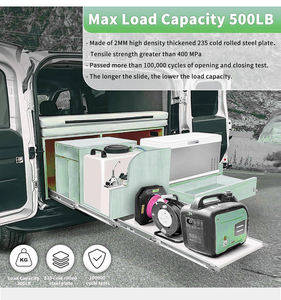 Ba phần 76mm dày trượt công nghiệp cho nhà bếp ăn ngoài trời phòng tập thể dục phòng ngủ tủ-tủ quần áo & ngăn kéo trượt - Product Image 5