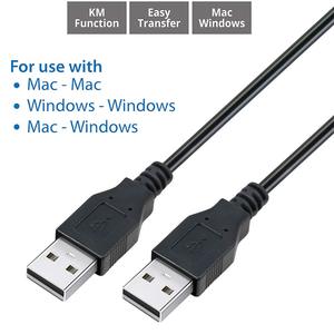 DTECH <strong>Computer</strong> to <strong>Computer</strong> USB Cable Connection <strong>Data</strong> Transfer PC to PC Cord FTDI Chip USB 2.0 Cable - Product Image 4