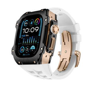 For IWatch Retrofit <strong>Kit</strong> Is Available with an <strong>Ultra</strong> 49mm Stainless Steel Protective case with a Premium for Apple Watch Strap - Product Image 4