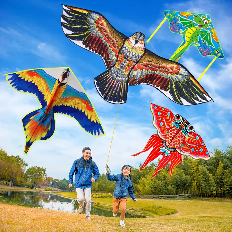 Envío gratis cometas dragón volando mariposa águila cometas Delta juguetes al aire libre para niños dibujos animados triángulo diamante águila cometa