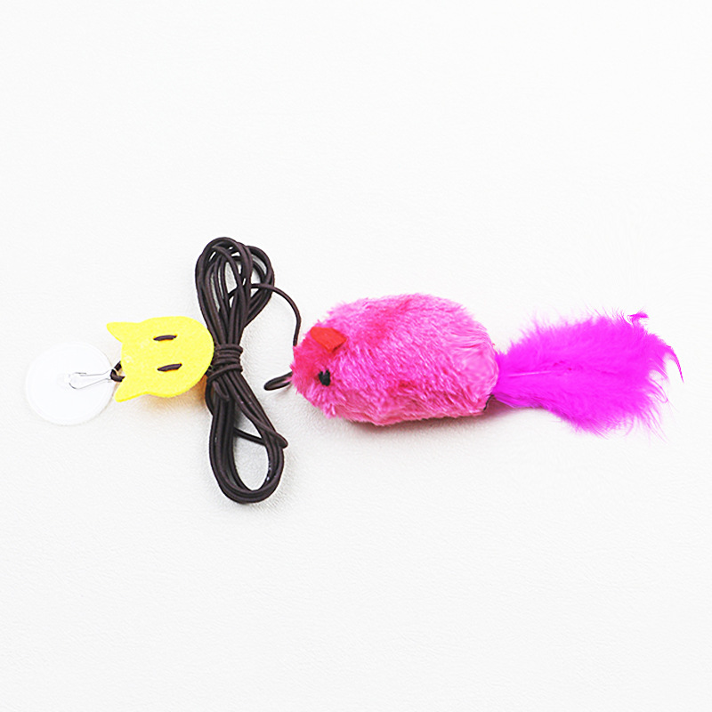 Souris parlante suspendue rose