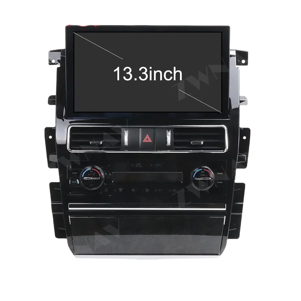 Автомобильный мультимедийный DVD-плеер с вертикальным экраном 13,3 дюйма для Nissan патруль Y62 Armada 2010-2020, навигационное устройство, стерео, Android, радио, GPS