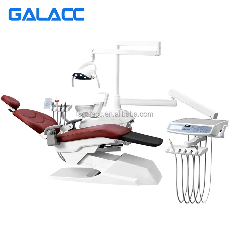 Dossier en métal pour clinique dentaire, chaise, appareil dentaire électrique, bonne conception, vente en gros, équipement de haute qualité