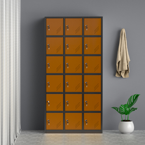 热卖18门钢制储物柜公共金属储物柜，用于健身房和商场 - Product Image 6