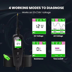 汽车电路测试仪电源探头套件12-24V DC笔式汽车电源诊断工具自动测试光系统分析仪