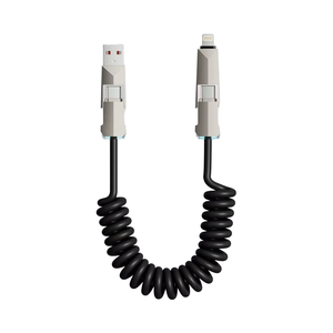 Cáp dữ liệu Kính thiên văn bốn trong một 240W sạc nhanh giao diện usb4 Type-C iPhone Hợp kim kẽm USB Type-C IOS xe PVC Áo khoác TPE - Product Image 1