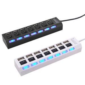Venta al por mayor Software de hardware de la computadora 4 puertos Multi Splitter 7 en 1 USB 2,0 3,0 Hub para PC portátil
