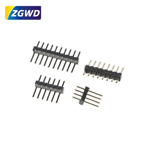 PCB uygulamaları için 1.27mm 4-Pin düz başlık konektörü tek sıra dikey erkek 1*4P - Product Image 1
